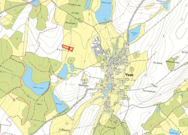 Prodej louky, Vydří, 5033 m2