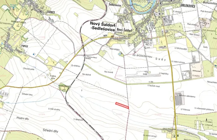 Prodej pole, Nový Šaldorf-Sedlešovice, 16200 m2