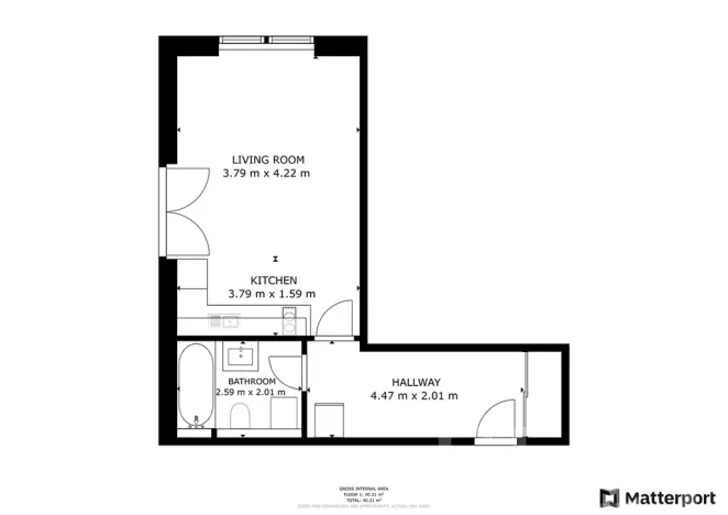 Pronájem bytu 1+kk, Praha - Hloubětín, Za černým mostem, 36 m2