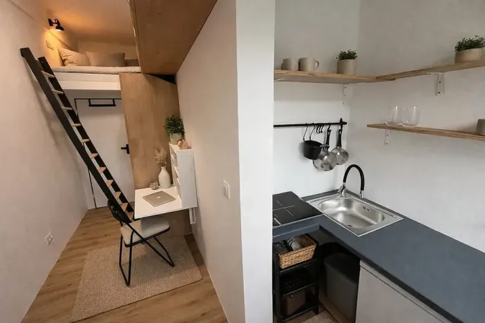 Pronájem bytu 1+kk, Praha - Nusle, Jaromírova, 12 m2