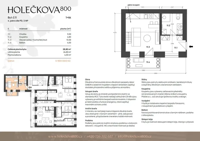 Prodej bytu 1+kk, Praha - Košíře, Holečkova, 25 m2