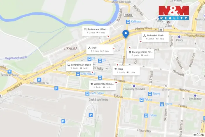 Pronájem bytu 3+kk, Plzeň, Kotkova, 83 m2