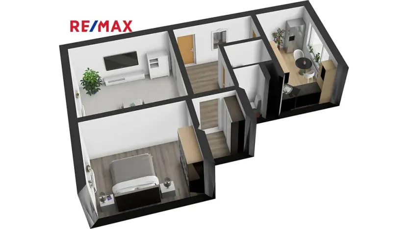 Pronájem bytu 2+1, Česká Lípa, Červeného kříže, 56 m2