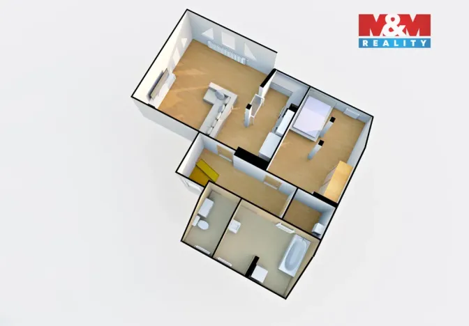 Prodej bytu 2+kk, Děčín - Děčín IV-Podmokly, Jungmannova, 84 m2