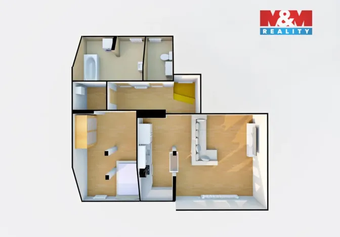 Prodej bytu 2+kk, Děčín - Děčín IV-Podmokly, Jungmannova, 84 m2