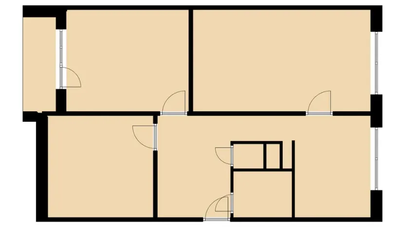Pronájem bytu 3+1, Trutnov - Horní Staré Město, Úpská, 72 m2