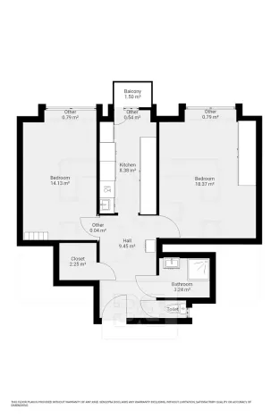Pronájem bytu 2+1, Praha - Libeň, Sokolovská, 57 m2