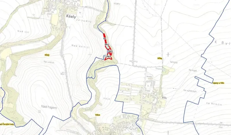 Prodej podílu pozemku, Vitice, 785 m2