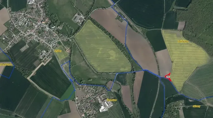 Prodej zahrady, Smidary, 2785 m2