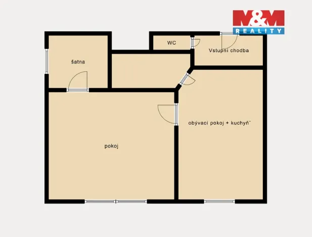 Pronájem bytu 2+kk, Nymburk, Resslova, 41 m2