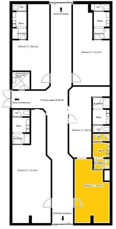 Pronájem obchodního prostoru, Praha - Troja, Olštýnská, 34 m2