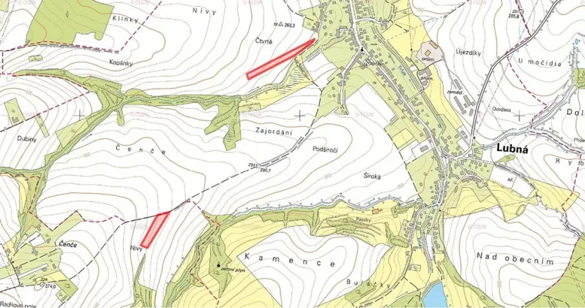 Prodej pole, Lubná, 14108 m2