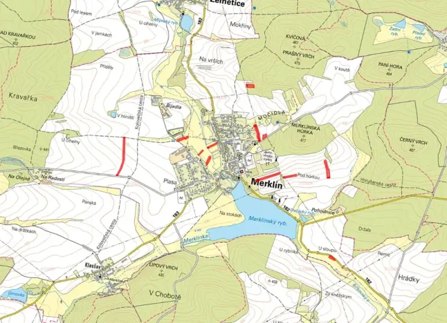 Prodej pole, Merklín, 25779 m2