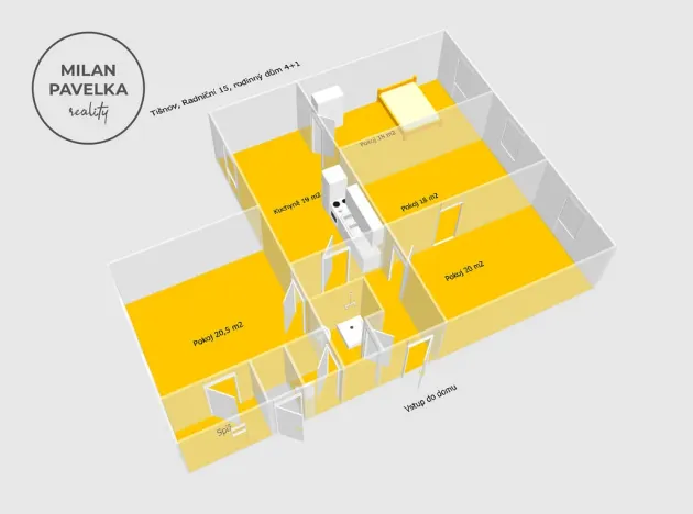 Prodej rodinného domu, Tišnov, Radniční, 119 m2