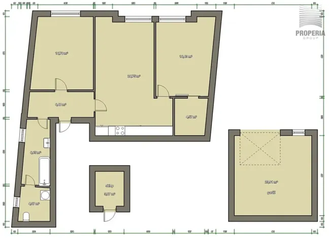 Prodej bytu 3+kk, Hrádek, 112 m2