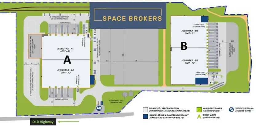 Pronájem skladu, Příšovice, 4600 m2