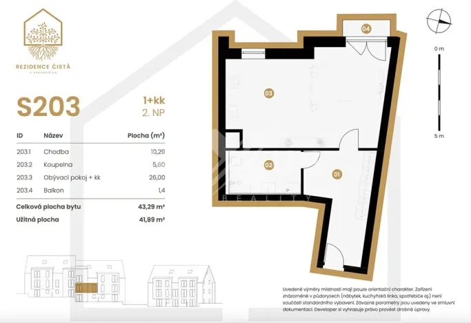 Prodej bytu 1+kk, Černý Důl, 42 m2