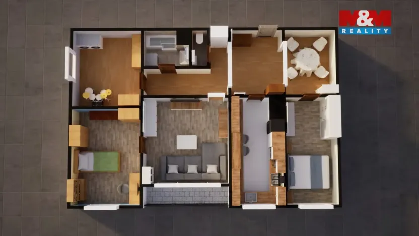 Prodej bytu 4+1, Chlumec, Vyklická, 99 m2