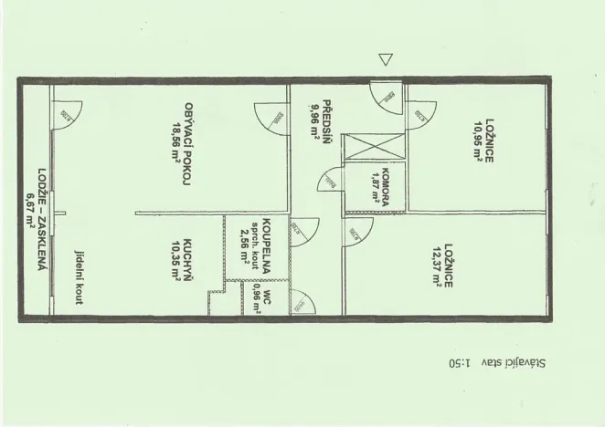 Prodej bytu 3+1, Praha - Prosek, Jablonecká, 68 m2