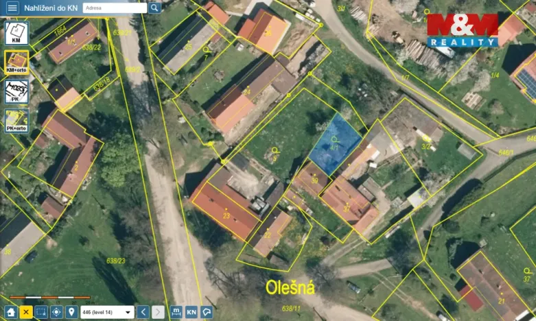 Prodej pozemku pro bydlení, Načeradec - Olešná, 636 m2