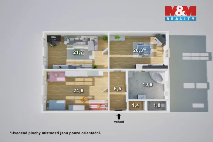 Prodej bytu 3+kk, Teplice, Duchcovská, 79 m2