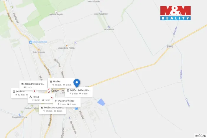 Prodej zahrady, Vlčnov, 600 m2