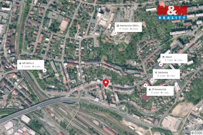 Pronájem bytu 2+1, Děčín - Děčín II-Nové Město, Kamenická, 68 m2