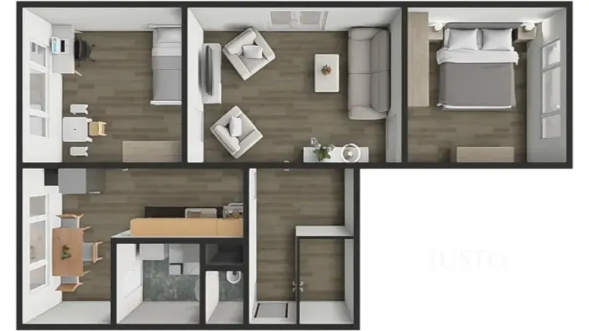 Prodej bytu 3+1, Milevsko, B. Němcové, 63 m2