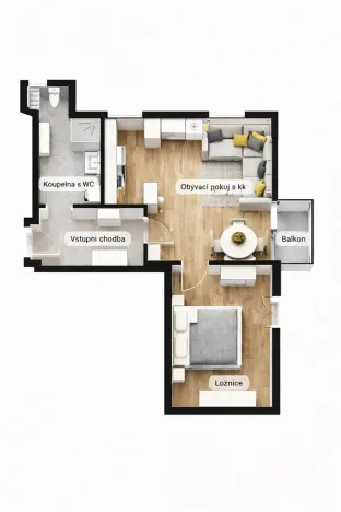 Prodej bytu 2+kk, Náchod, Ruská, 52 m2