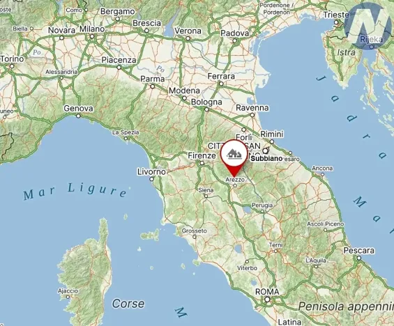 Prodej zemědělské usedlosti, Subbiano, Itálie, 350 m2