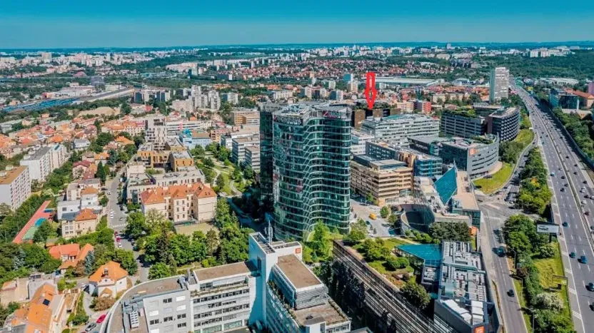 Pronájem kanceláře, Praha - Michle, Za Brumlovkou, 599 m2