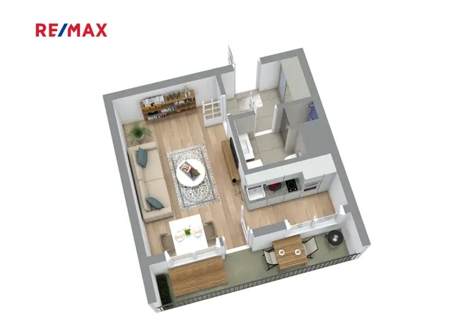 Pronájem bytu 1+kk, Pardubice, Družby, 30 m2