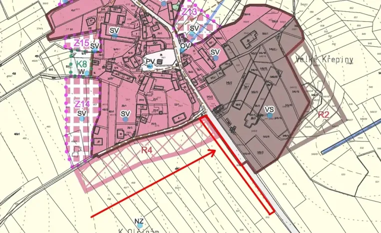 Prodej pole, Řečice, 1915 m2