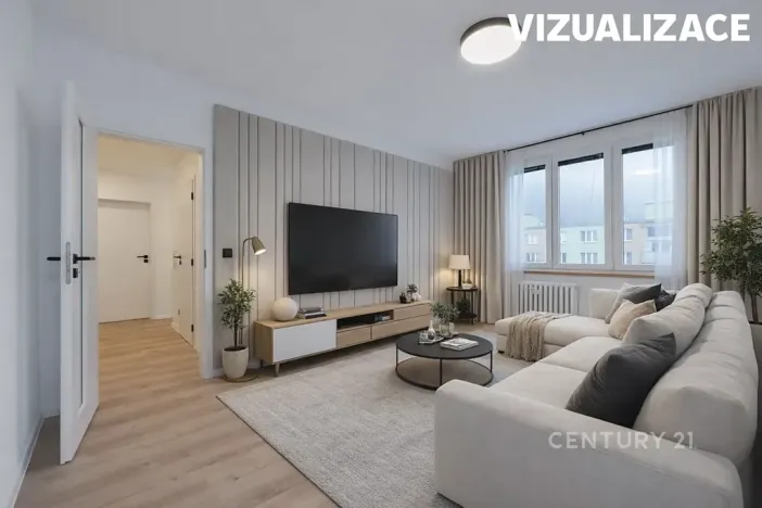 Pronájem bytu 2+1, Kadaň, Na Podlesí, 55 m2