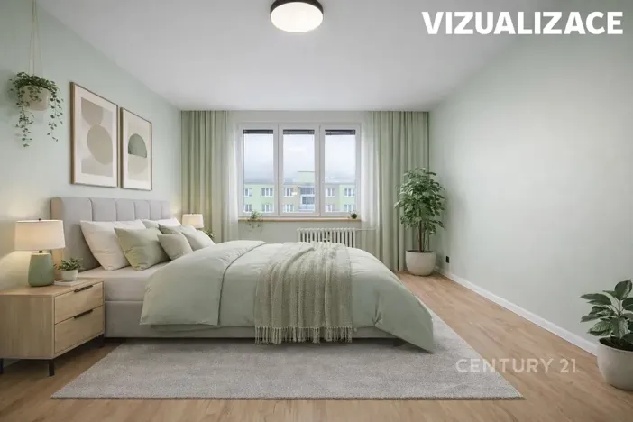 Pronájem bytu 2+1, Kadaň, Na Podlesí, 55 m2