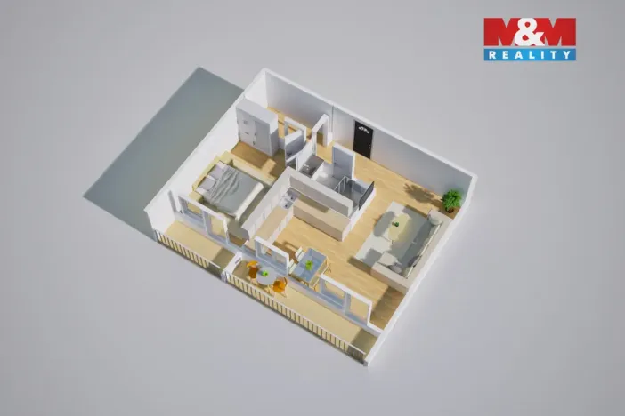 Prodej bytu 2+kk, Teplice, Jana Koziny, 56 m2