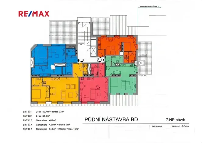 Prodej bytu 5+1, Praha - Žižkov, Baranova, 117 m2