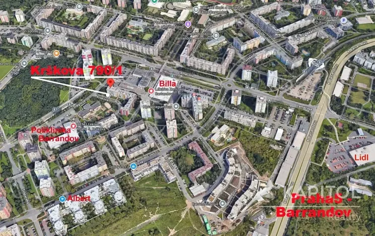 Prodej bytu 2+1, Praha - Hlubočepy, Krškova, 49 m2