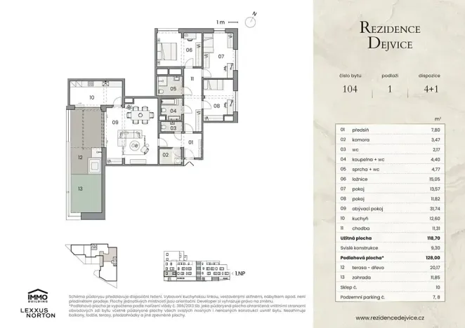Prodej bytu 4+1, Praha - Dejvice, U dejvického rybníčku, 128 m2