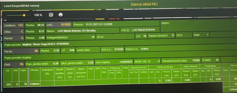 Prodej lesa, Kropáčova Vrutice - Sušno, 15167 m2