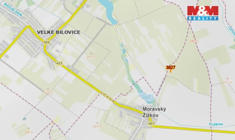 Prodej pole, Moravský Žižkov, 400 m2