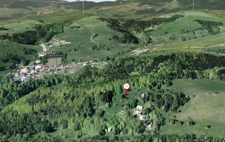 Prodej louky, Branná, 1524 m2