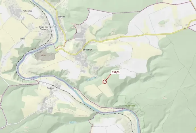 Dražba lesa, Sýkořice, 326 m2