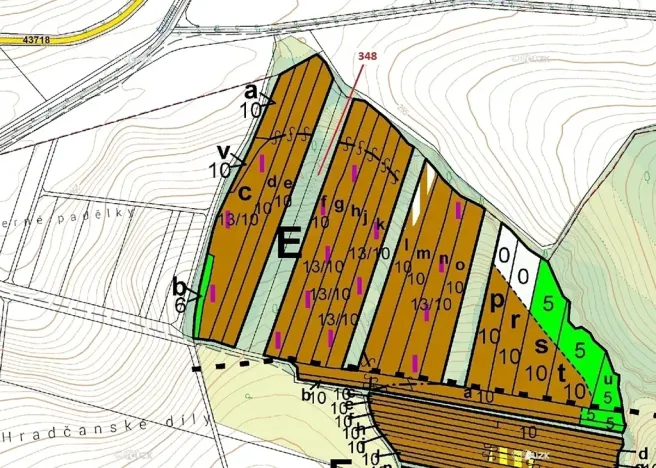 Dražba lesa, Hradčany-Kobeřice, 6360 m2