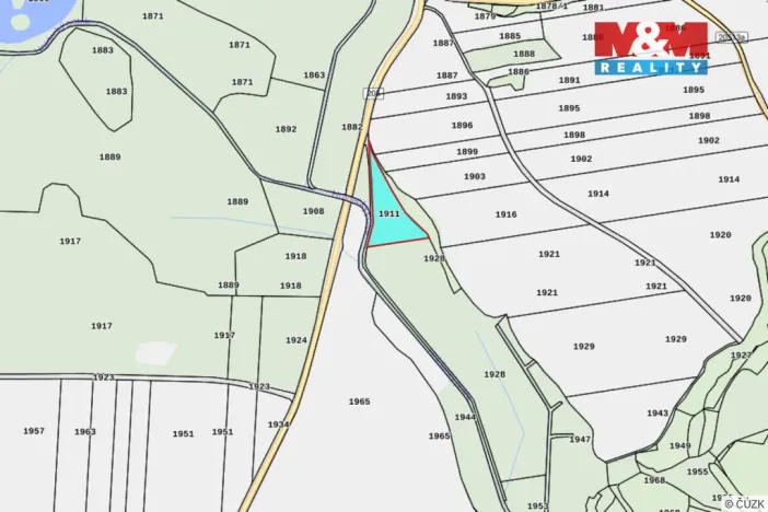 Prodej louky, Manětín - Stvolny, 8477 m2