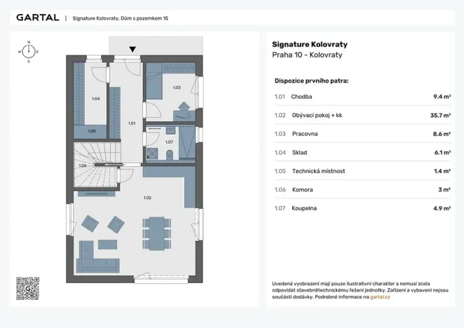 Prodej rodinného domu, Praha - Kolovraty, Měsíčková, 145 m2
