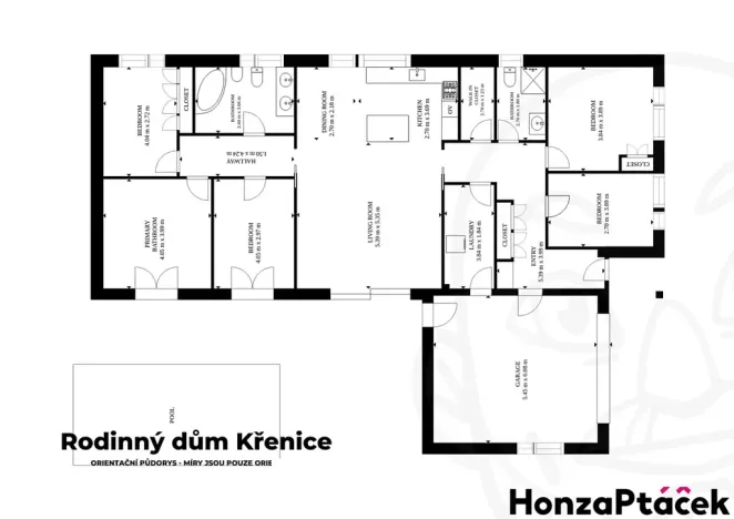 Prodej rodinného domu, Křenice, V Kukli, 190 m2