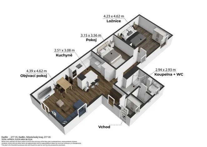 Prodej rodinného domu, Kadlín, 120 m2