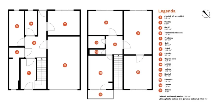 Prodej rodinného domu, Předklášteří, Nezvalova, 135 m2
