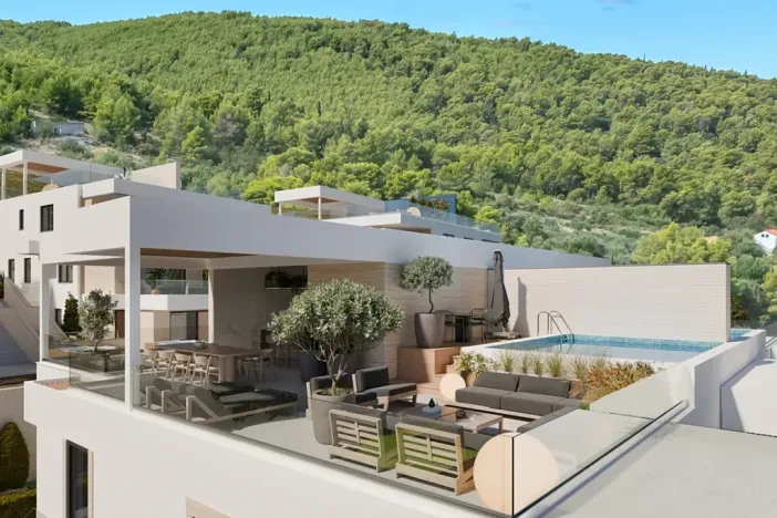 Prodej bytu 2+kk, Arbanija, Chorvatsko, 38 m2